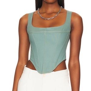 Miaou Cambell Corset in Slate